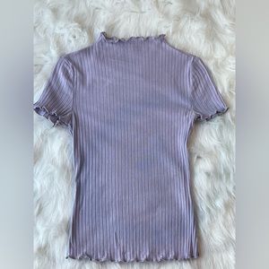 Lavender low turtle neck